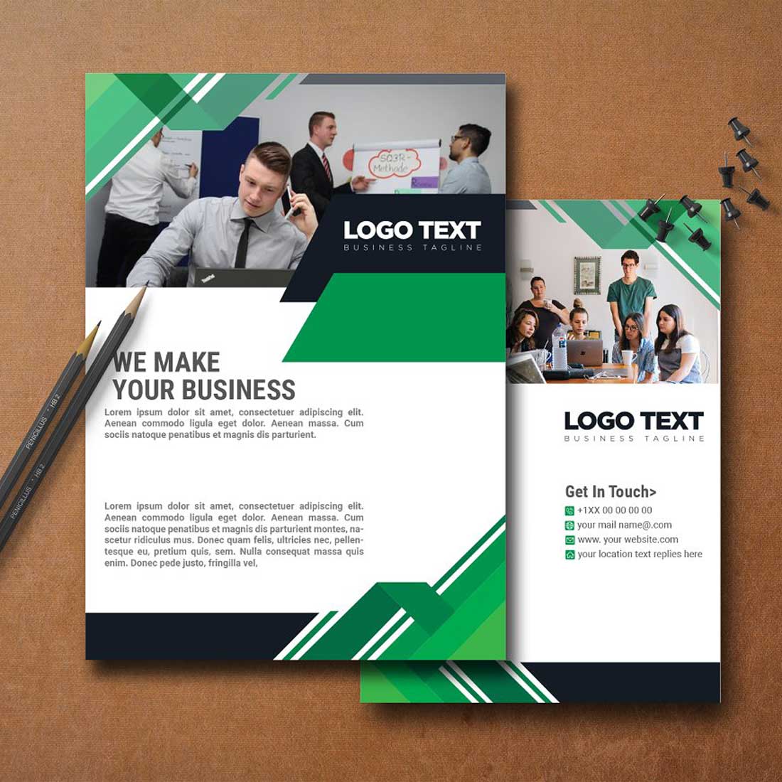 Corporate Stationery Pack Design preview image.