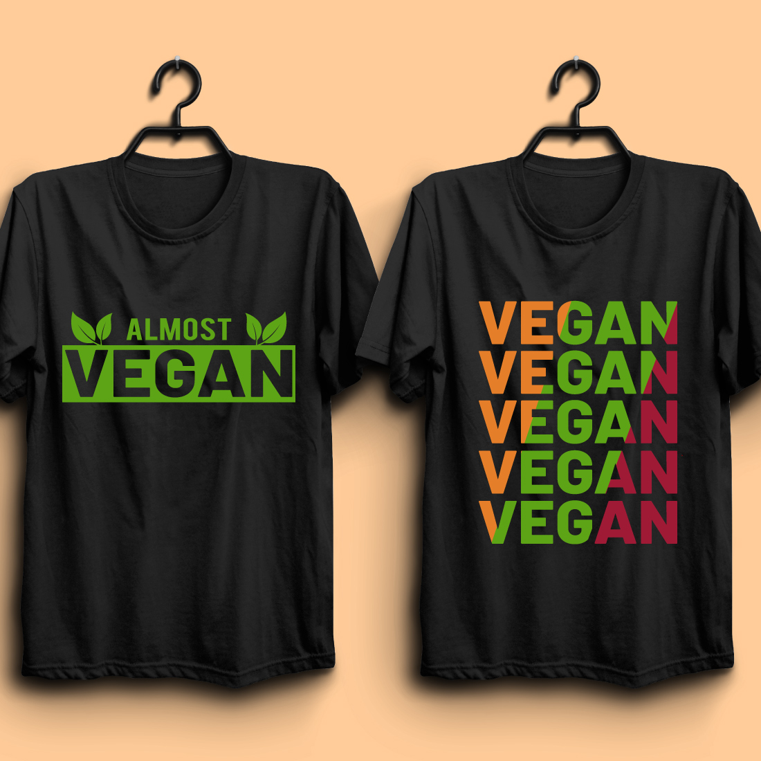 World Vegan Day T shirt Design Bundle preview image.