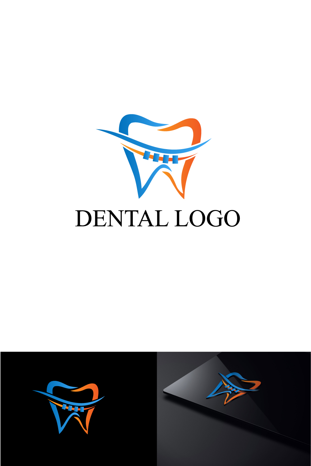 Dental logo, dental logo, dental, modern dental logo, dental icon, dental company logo, dental business logo pinterest preview image.