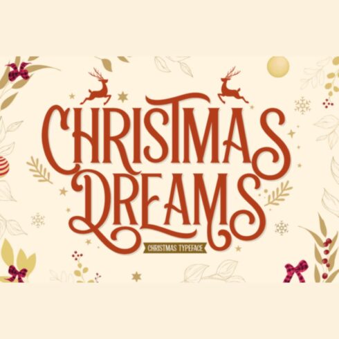 Christmas Dreams Font cover image.