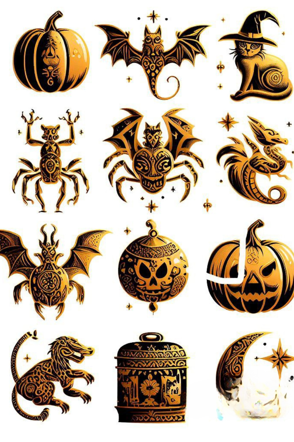 Halloween festival design pinterest preview image.