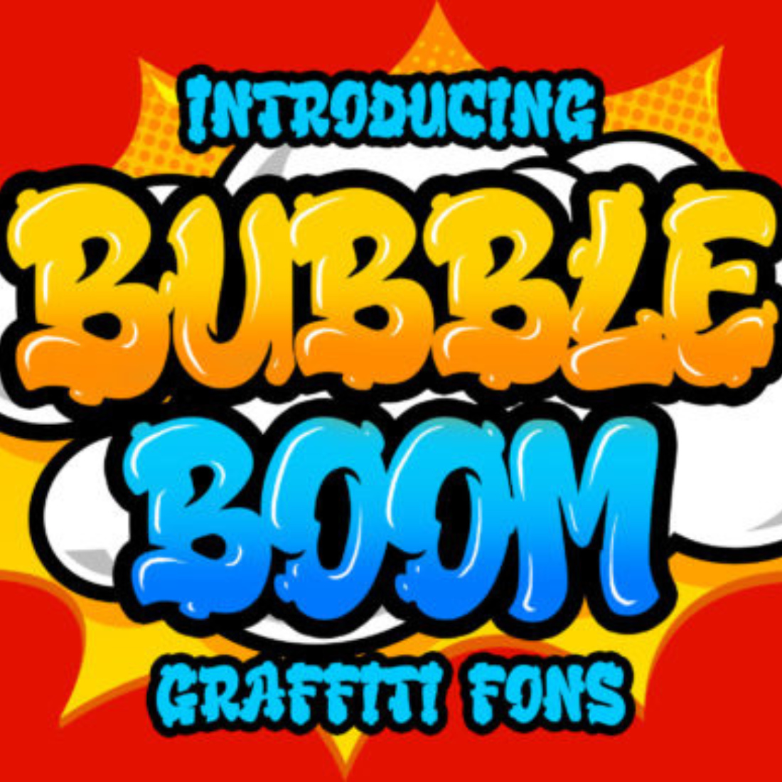 Urban Graffiti Font Bundle preview image.