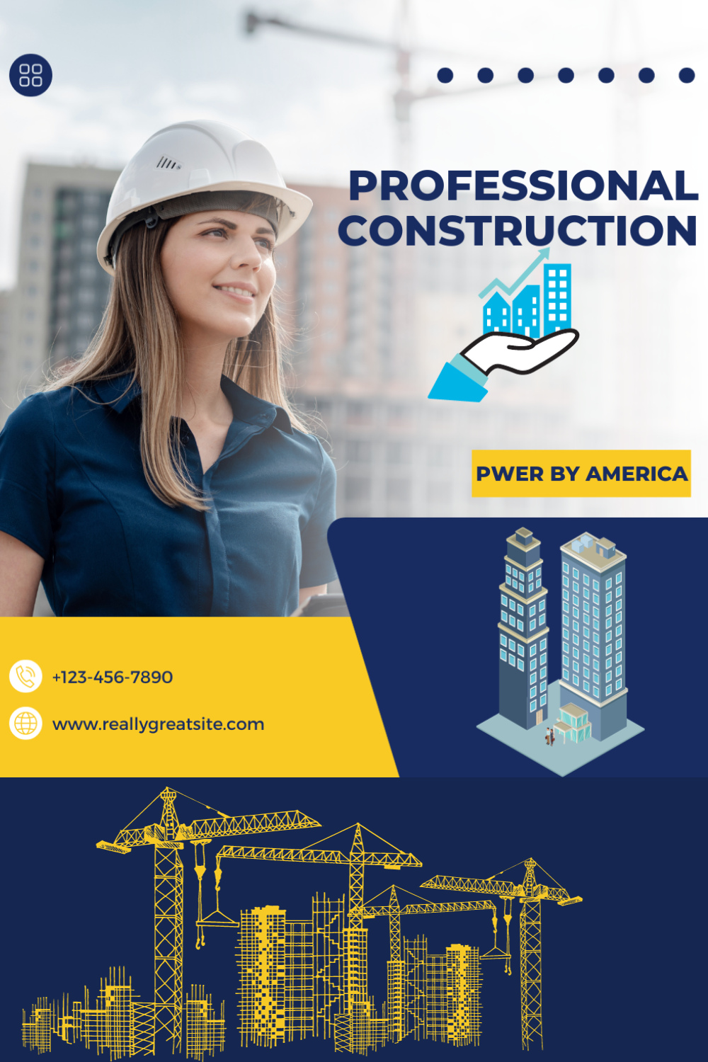 construction building wordpress theme pinterest preview image.