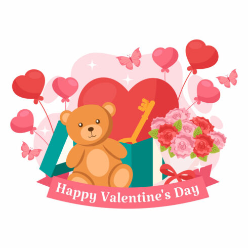 13 Happy Valentine's Day Illustration cover image.