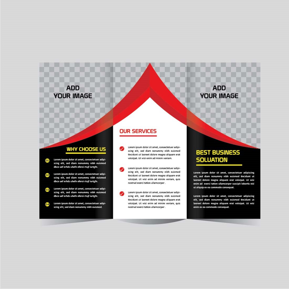 vector business trifold brochure design 03 229