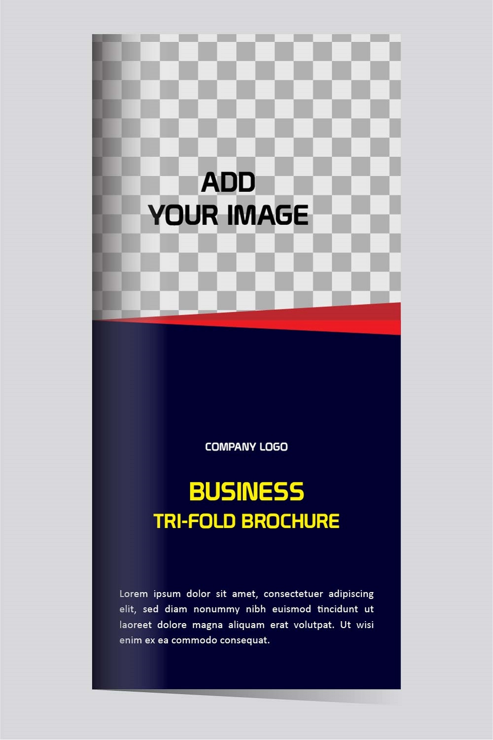 Vector business trifold brochure design editable pinterest preview image.