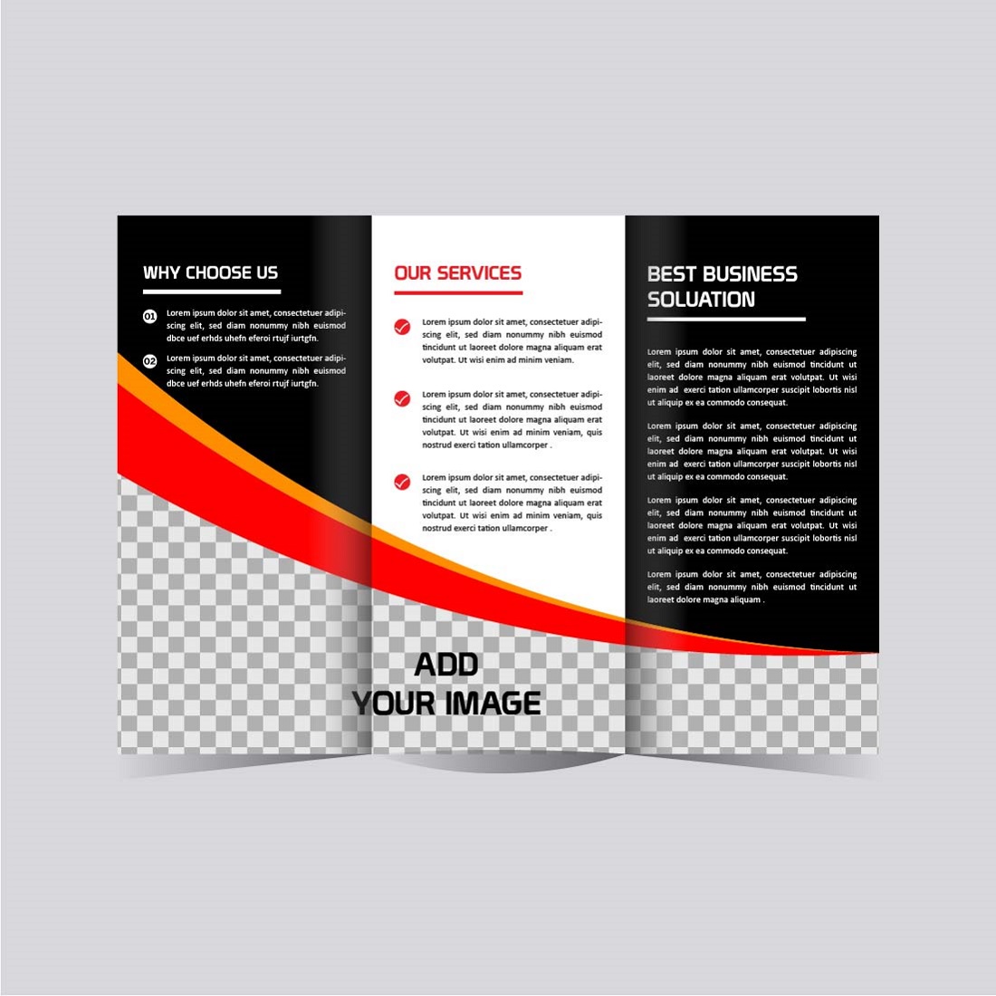 vector business trifold brochure design template 03 318