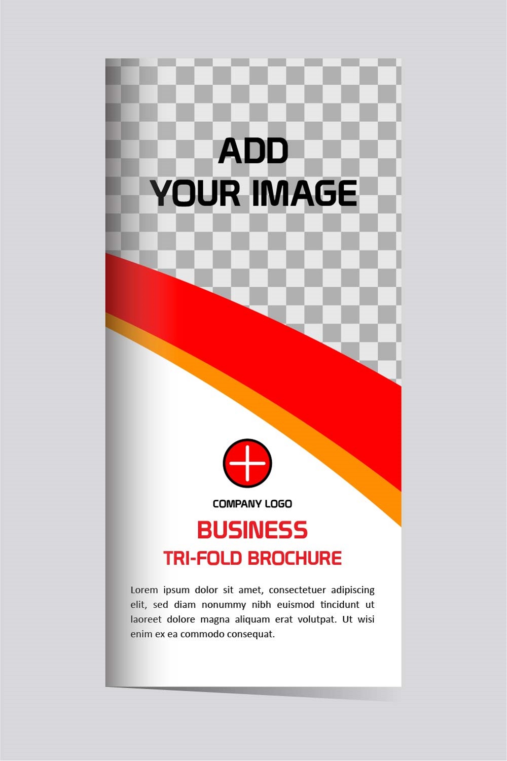 Vector business trifold brochure design template pinterest preview image.