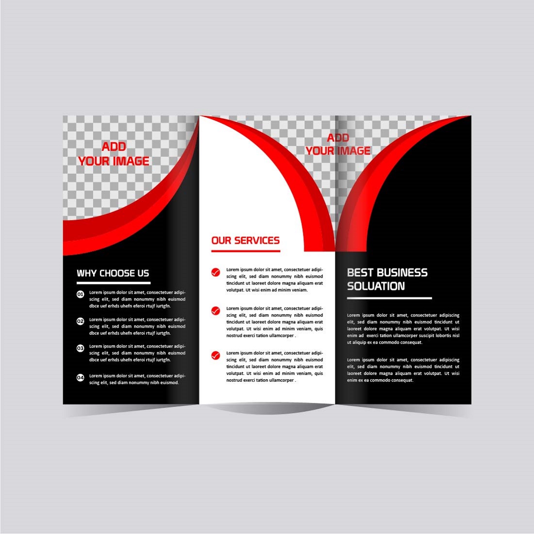 vector business trifold brochure template design 03 165