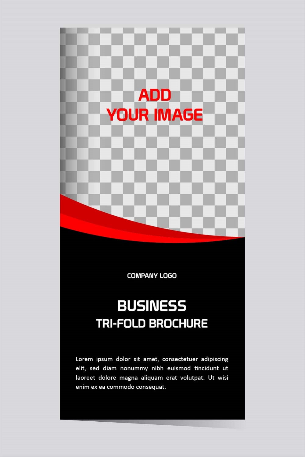 Vector business trifold brochure template design pinterest preview image.