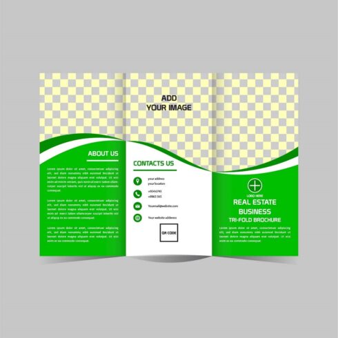 Vector real estate Tri fold brochure design - MasterBundles