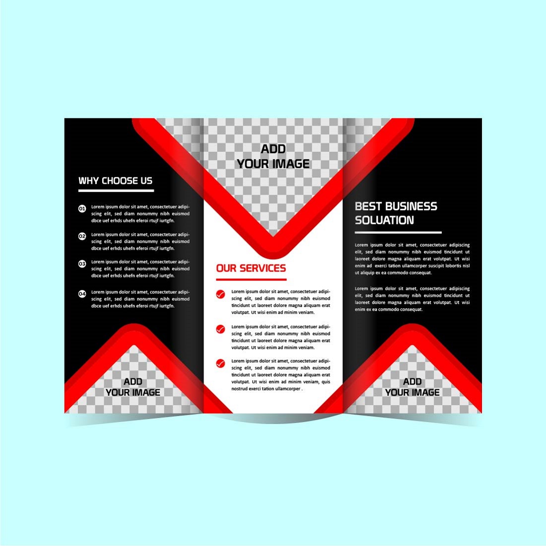 vector tri fold business brochure design template 03 66