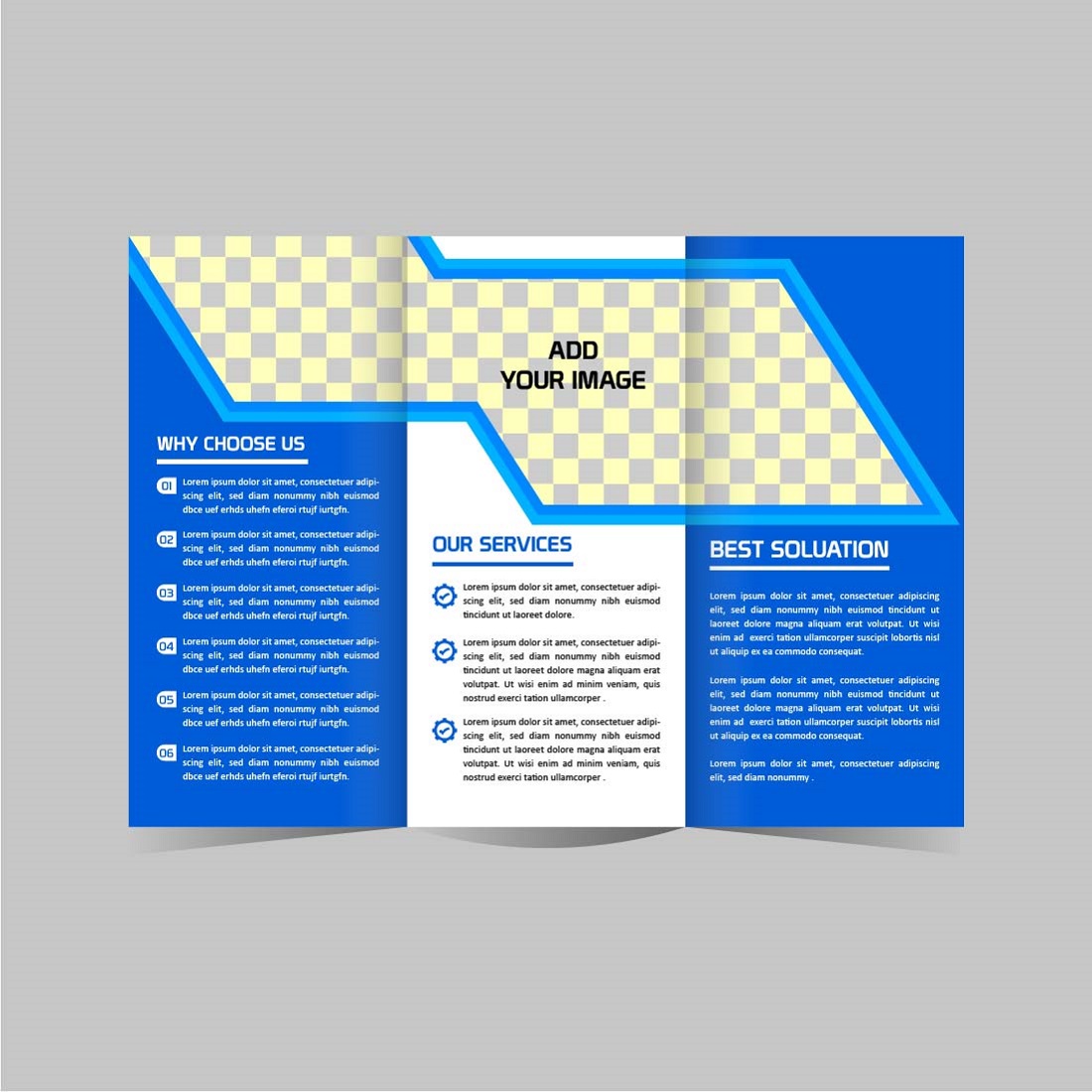 vector tri fold real estate brochure design template editable 03 680