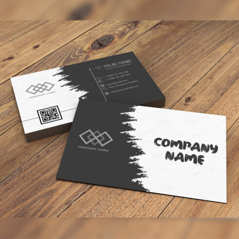 Corporate business card of 8 colors cover image.