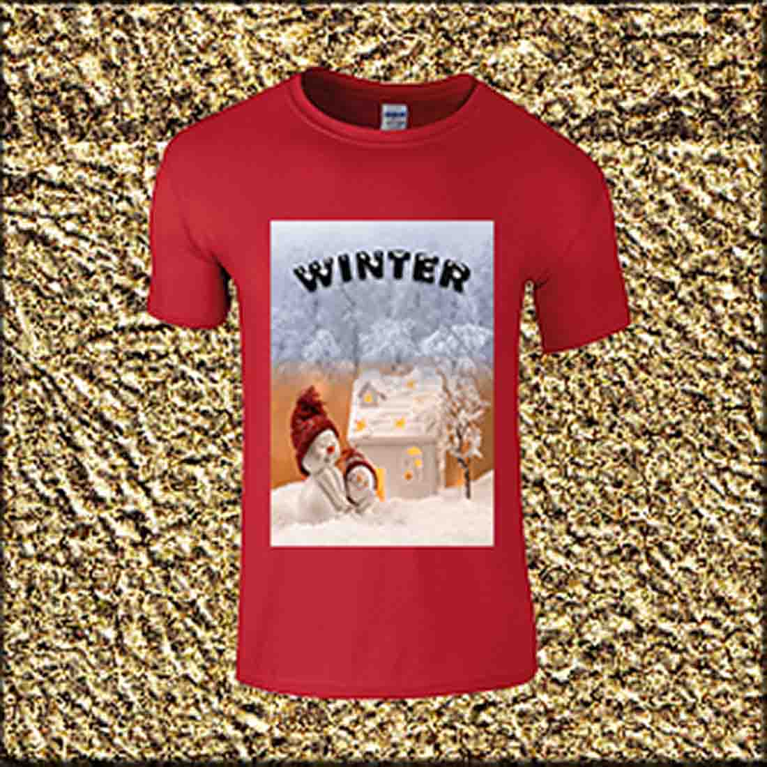 winter design t shirt cover image.