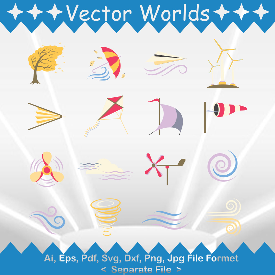 Weather SVG Vector Design cover image.