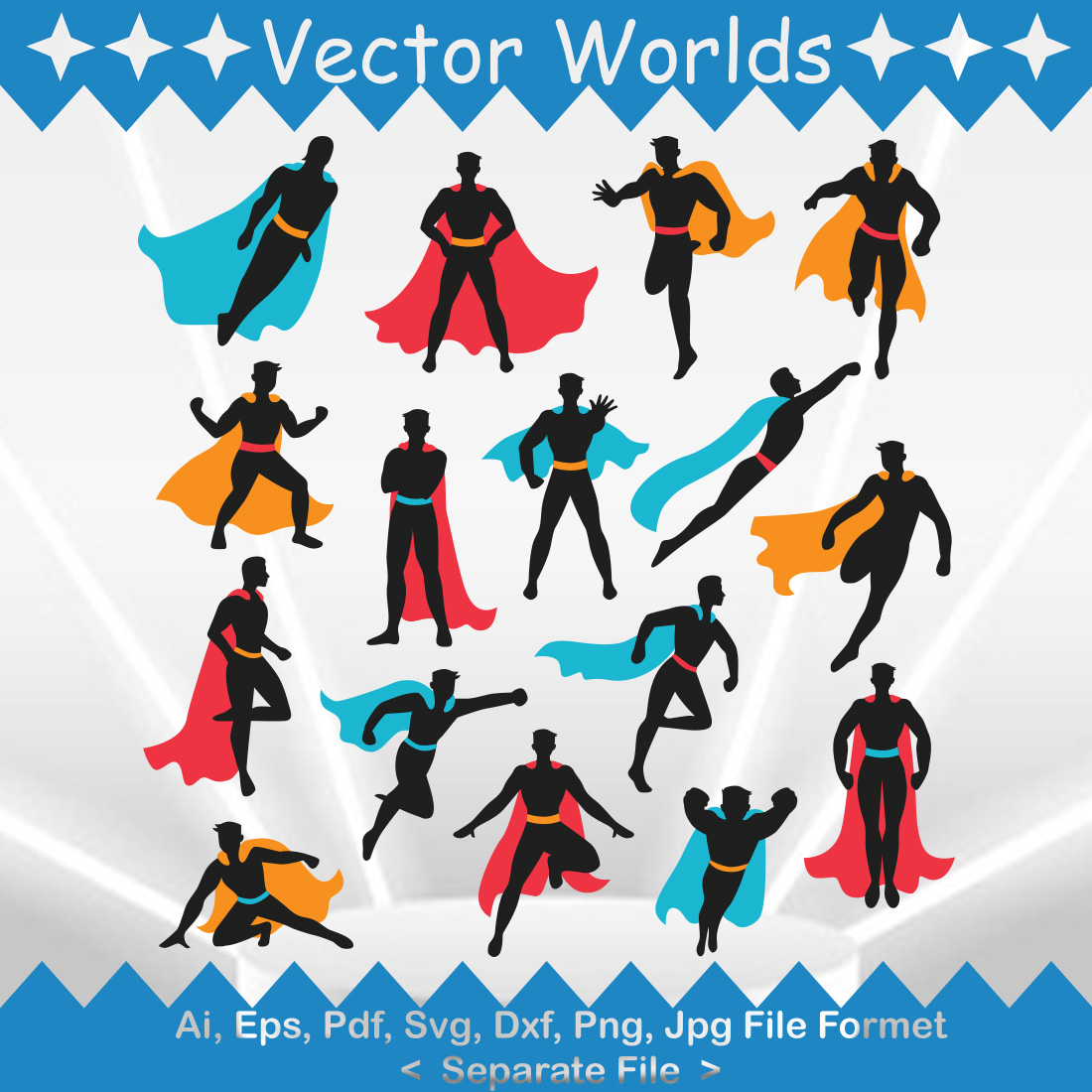 Superhero SVG Vector Design preview image.