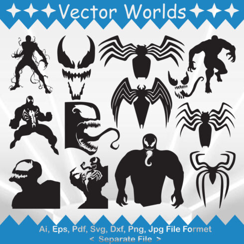 Venom SVG Vector Design cover image.