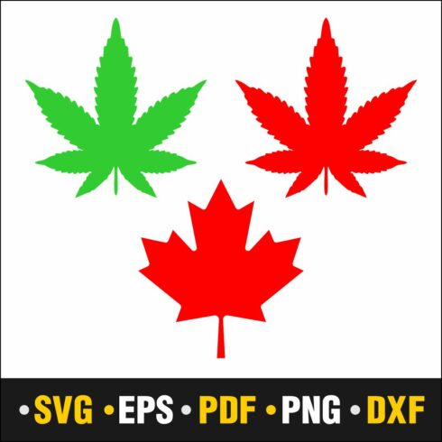 Marijuana Leaf, Pot leaf SVG Download, SVG files for Cricut, , Svg Design, Cricut files, pot leaf svg silhouette, dxf files for Silhouette, cover image.