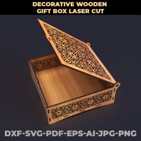 Decorative Storage Box Laser Cut Svg Files cover image.
