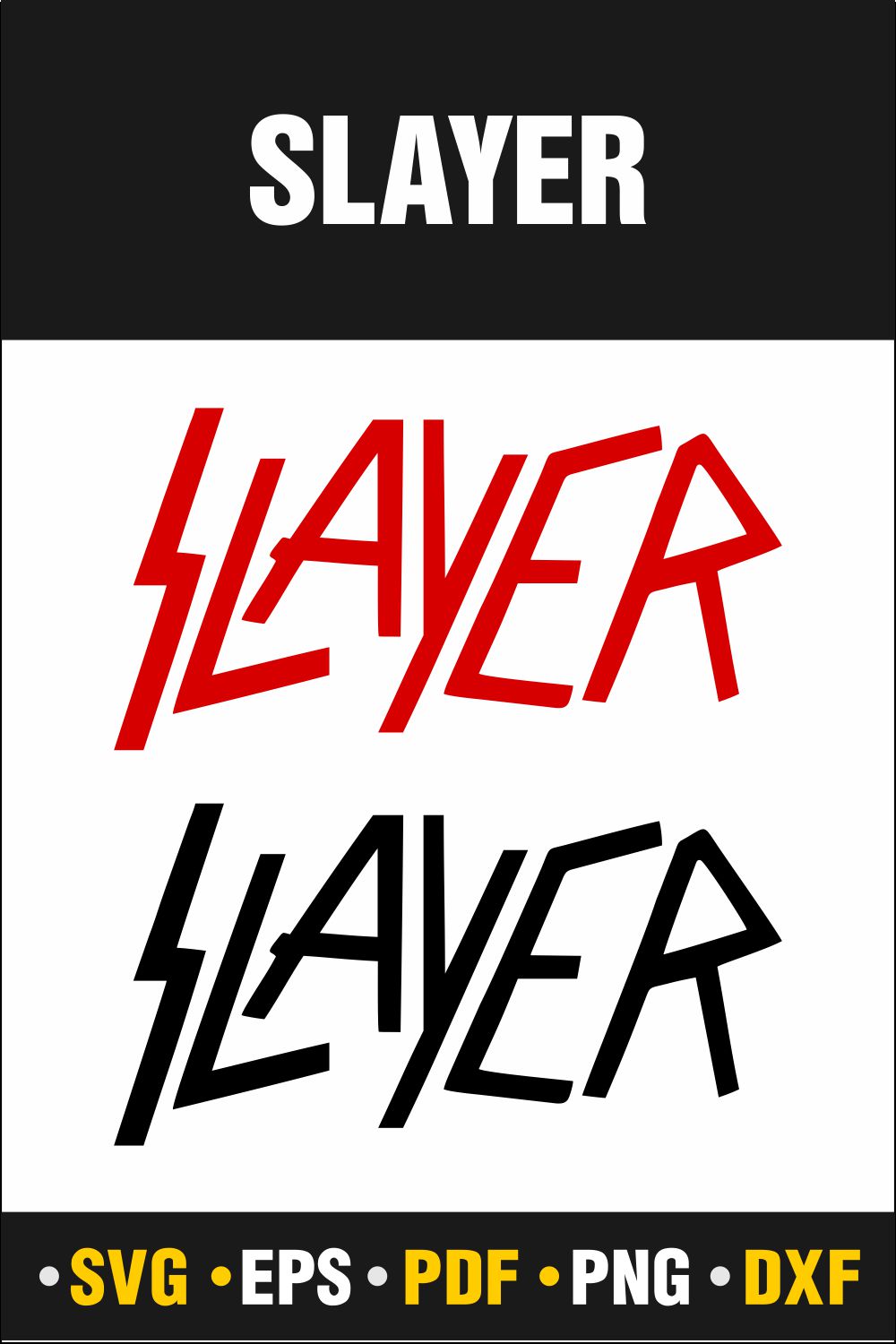 Slayer Svg, Slayer, Slayer Music Svg, Slayer Png, Slayer Monogram Png, Rapper Svg, Instant Download Vector Cut file Cricut, Silhouette, Pdf Png, Dxf, Decal pinterest preview image.