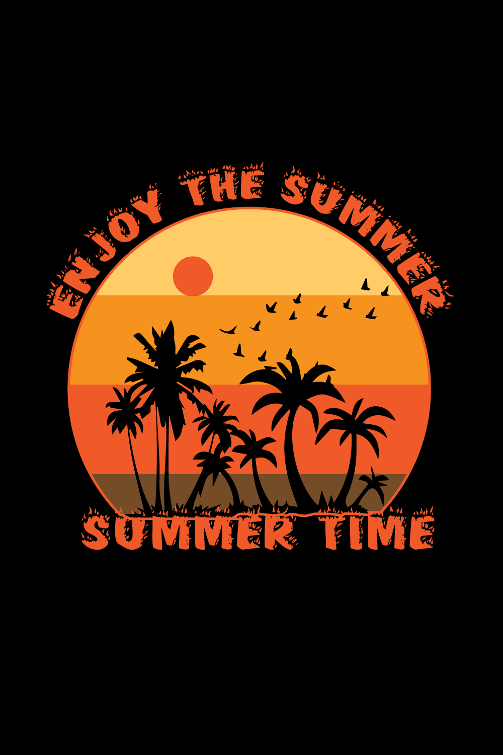 Summer t-shirt design for everyone pinterest preview image.