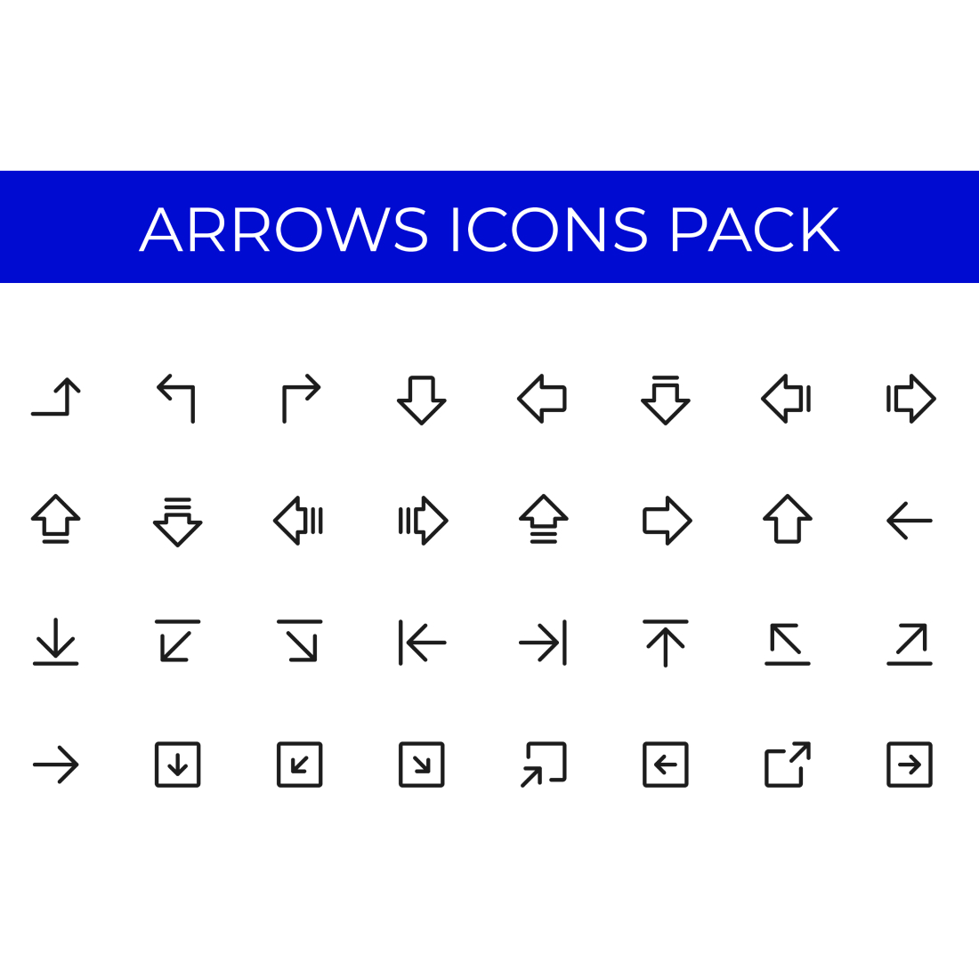 Arrow Icons pack cover image.