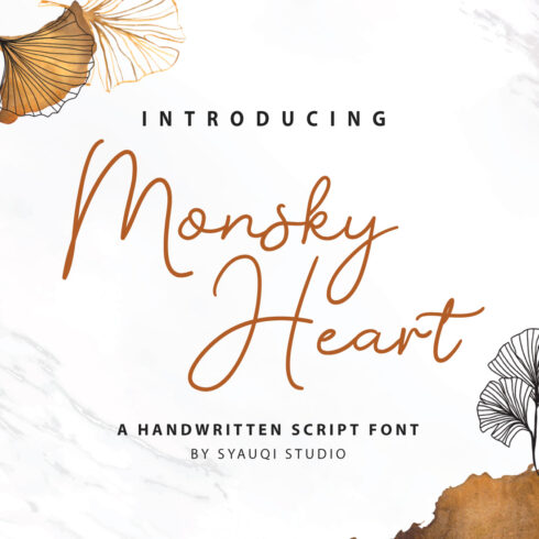 Monsky Heart, A Handwritten Script Font cover image.