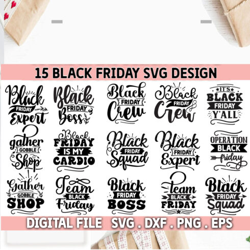 Black Friday SVG bundle,Black friday shirt cover image.