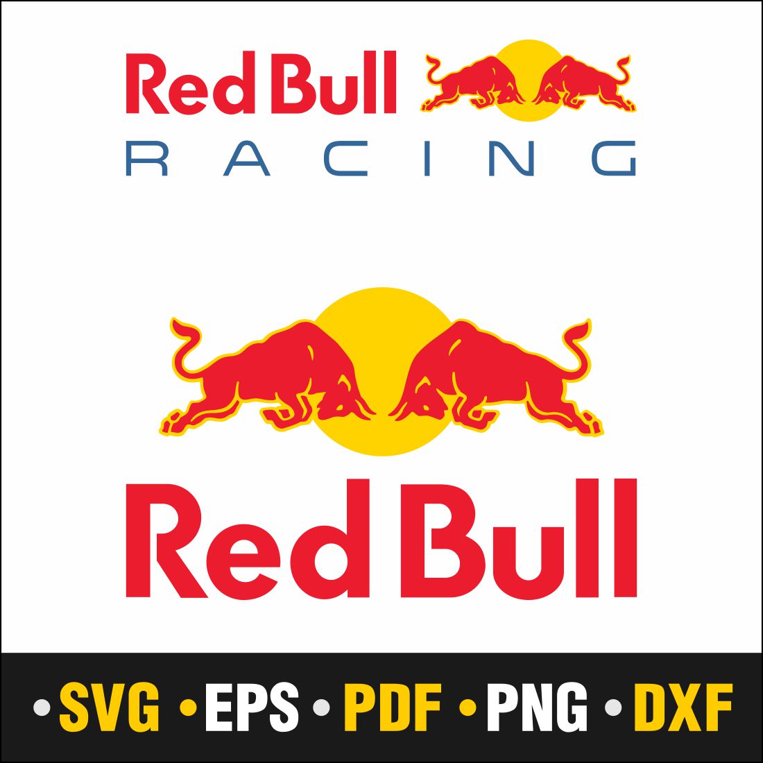 Redbull, Redbull Svg, Redbull Monogram Svg, Redbull Png, Bull Png, Red Bulls Svg, Instant Download Vector Cut file Cricut, Silhouette, Pdf Png, Dxf, Decal cover image.