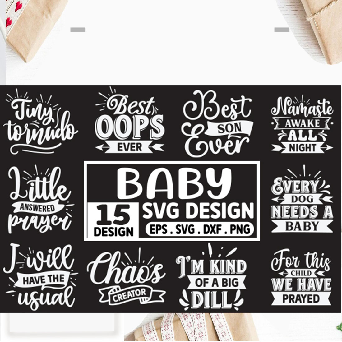 baby svg bundle, baby svg design cover image.