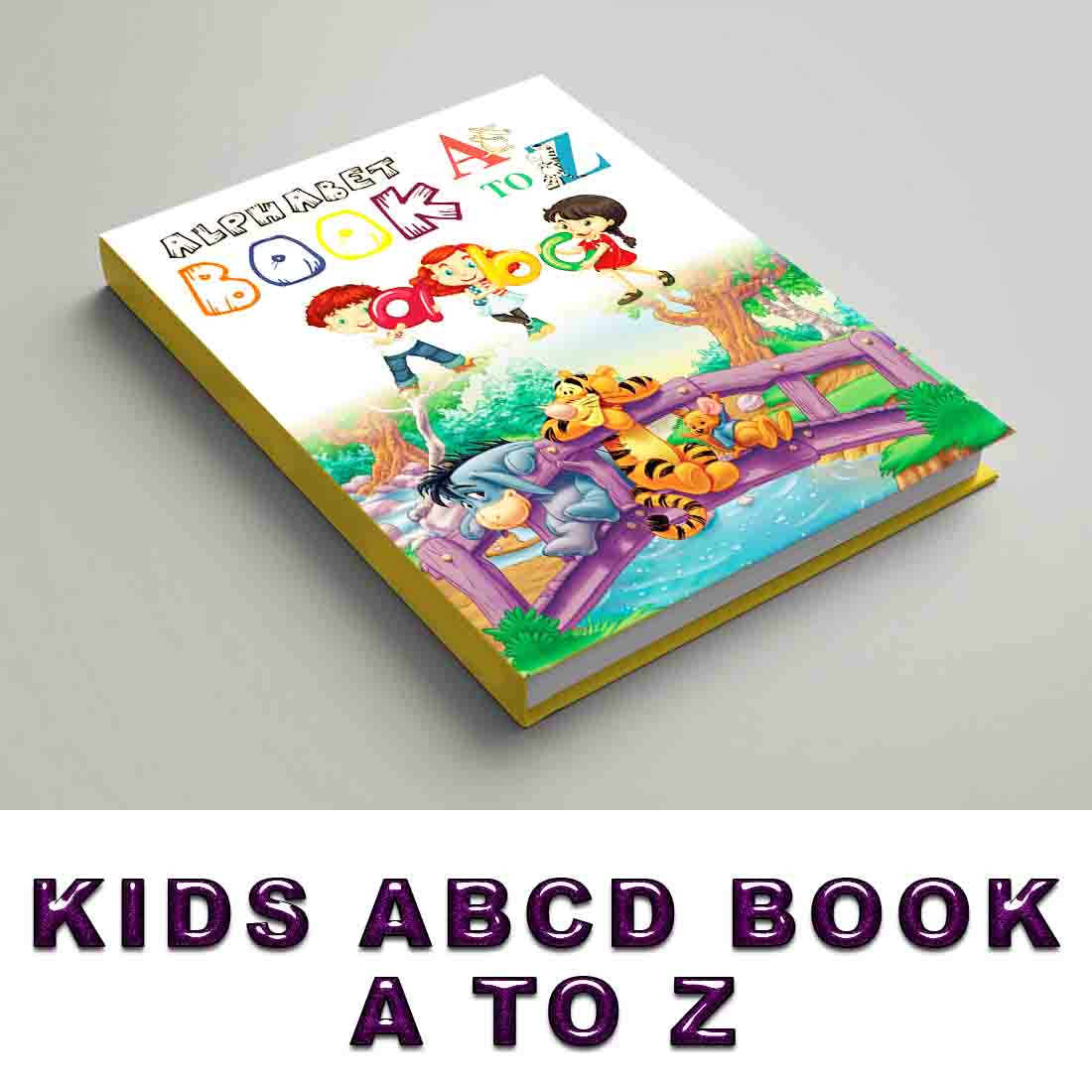 kids book abcd adobe indesign 30 pages includes cover pages preview image.