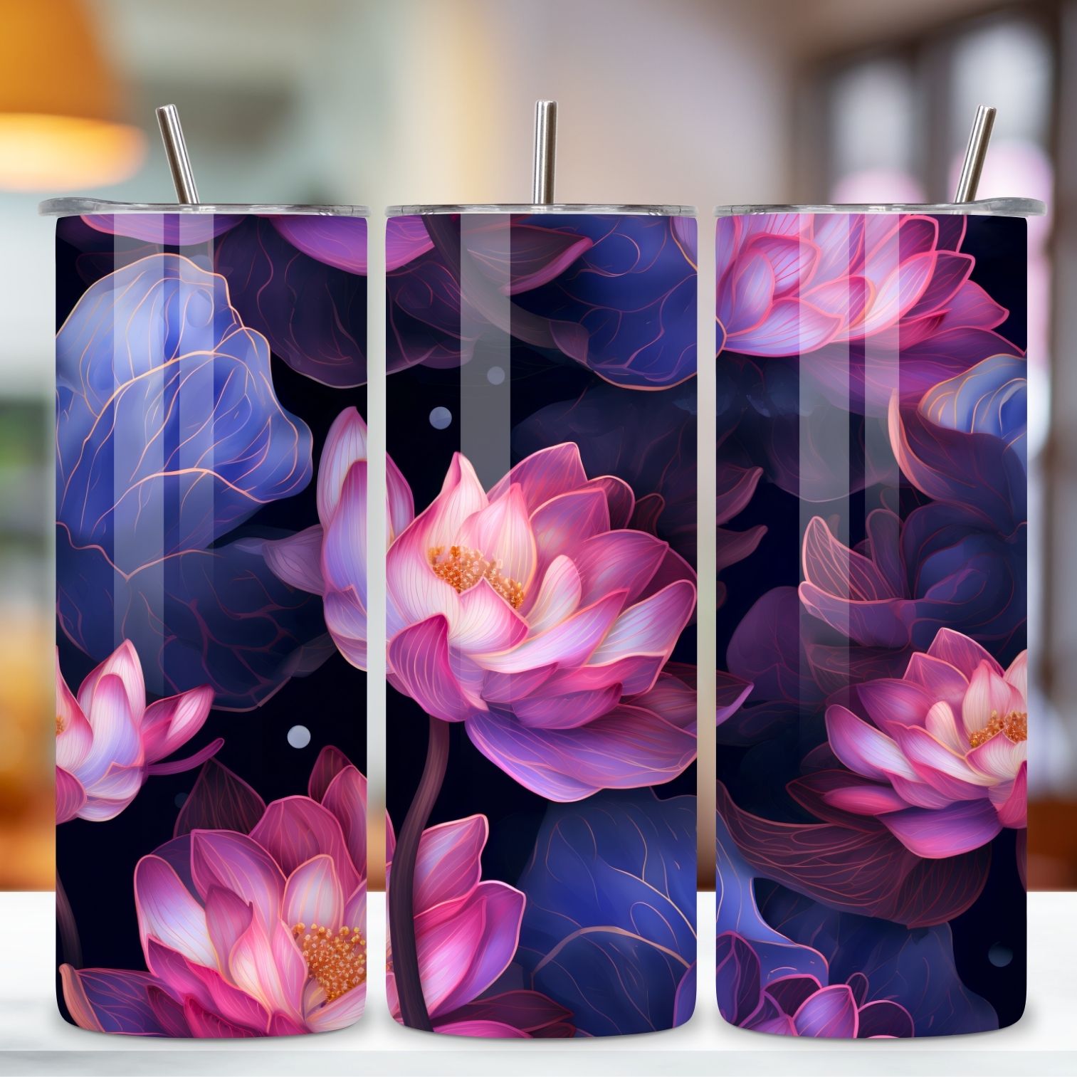 Flowers 3D tumbler wrap sublimation, 20 oz Skinny Tumbler Sublimation  Design Digital Download PNG Instant DIGITAL ONLY