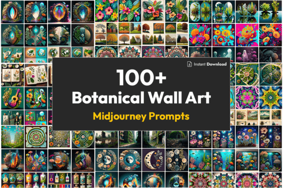 100 botanical wall art midjourne prompts graphics 78028328 1 1 580x387 222