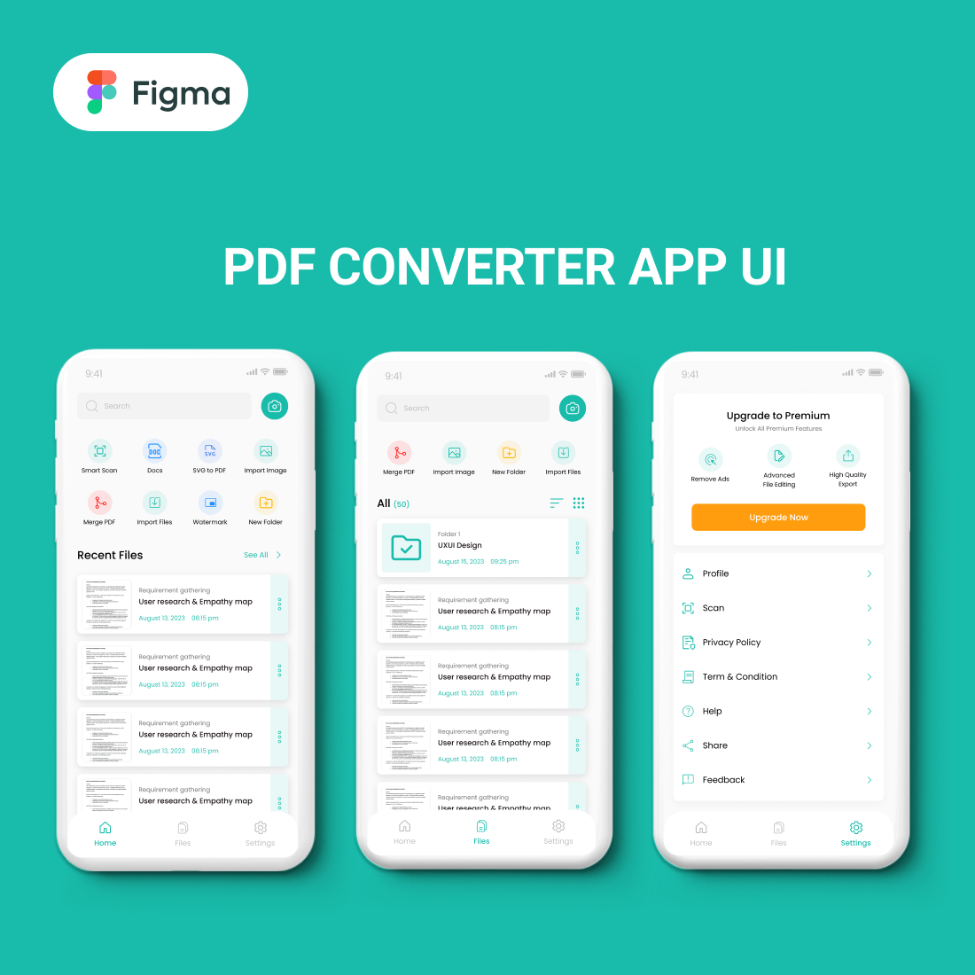 PDF & Document App UI Kit | Your Digital Document Hub | For 11$ only cover image.