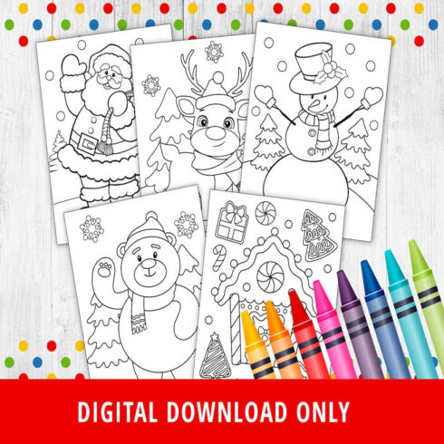 250 Pages Christmas coloring pages Printable For Kids Christmas 250 Pages Christmas coloring pages Printable For Kids Christmas