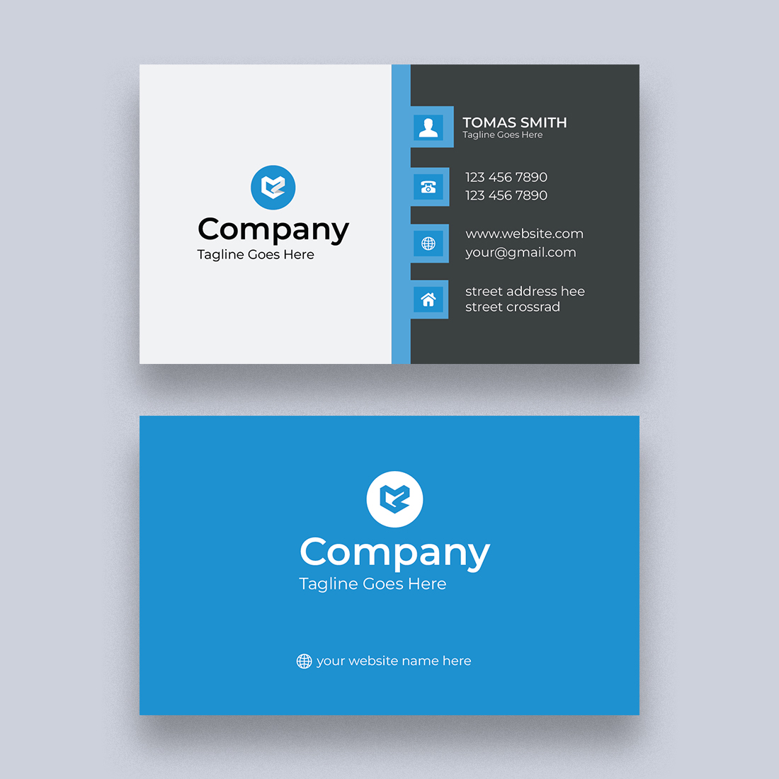 BUSINESS CARD Design Template preview image.