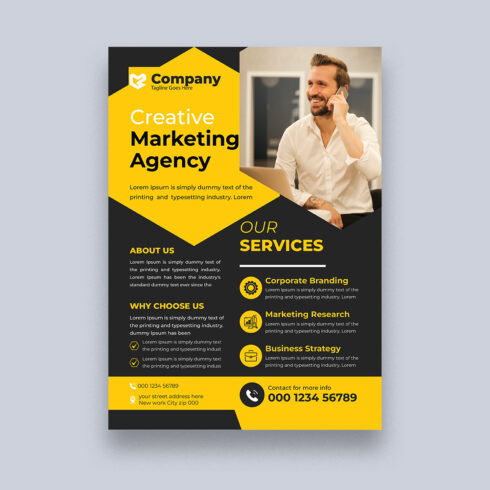 Corporate Flyer Design TEmplate cover image.