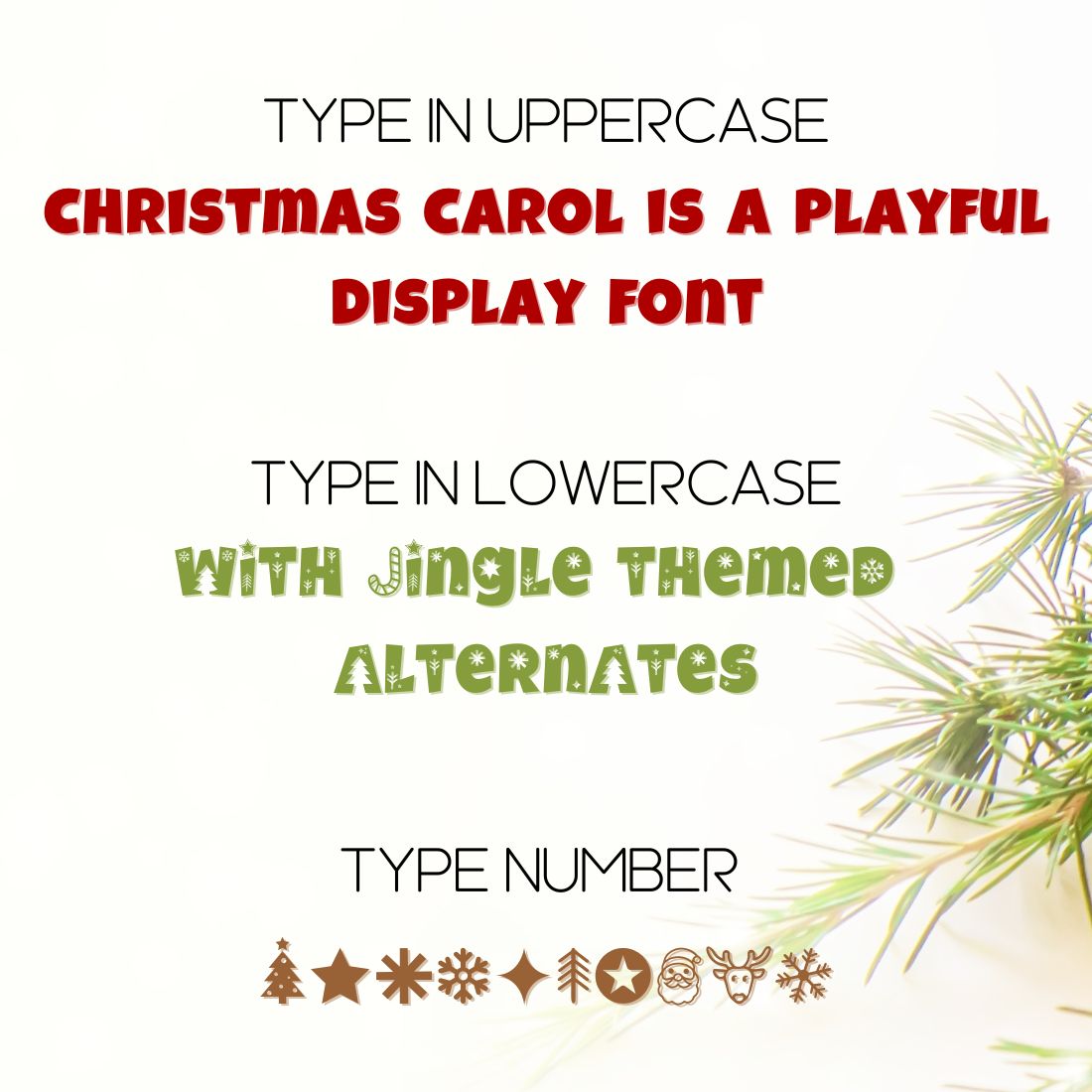 Christmas Carol Font preview image.