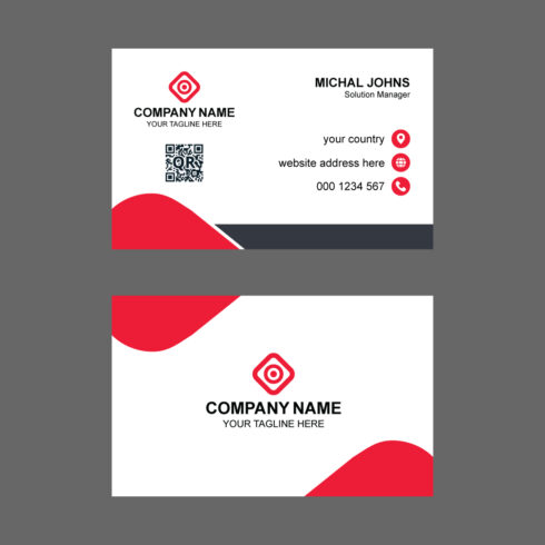 Unique Business card template design cover image.
