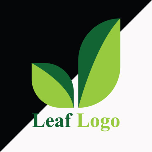 Organic Leaf Logo Template Design cover image.