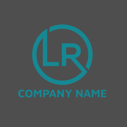 LR Monogram letter logo template design cover image.