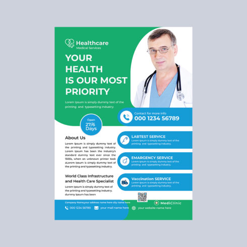 Corporate Flyer Design Template cover image.