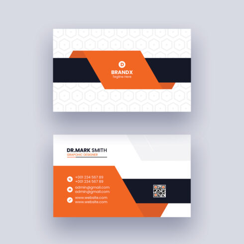 Corporate business card design cover image.