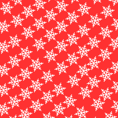 4 Christmas snow Pattern bundle with Red and white background cover image.
