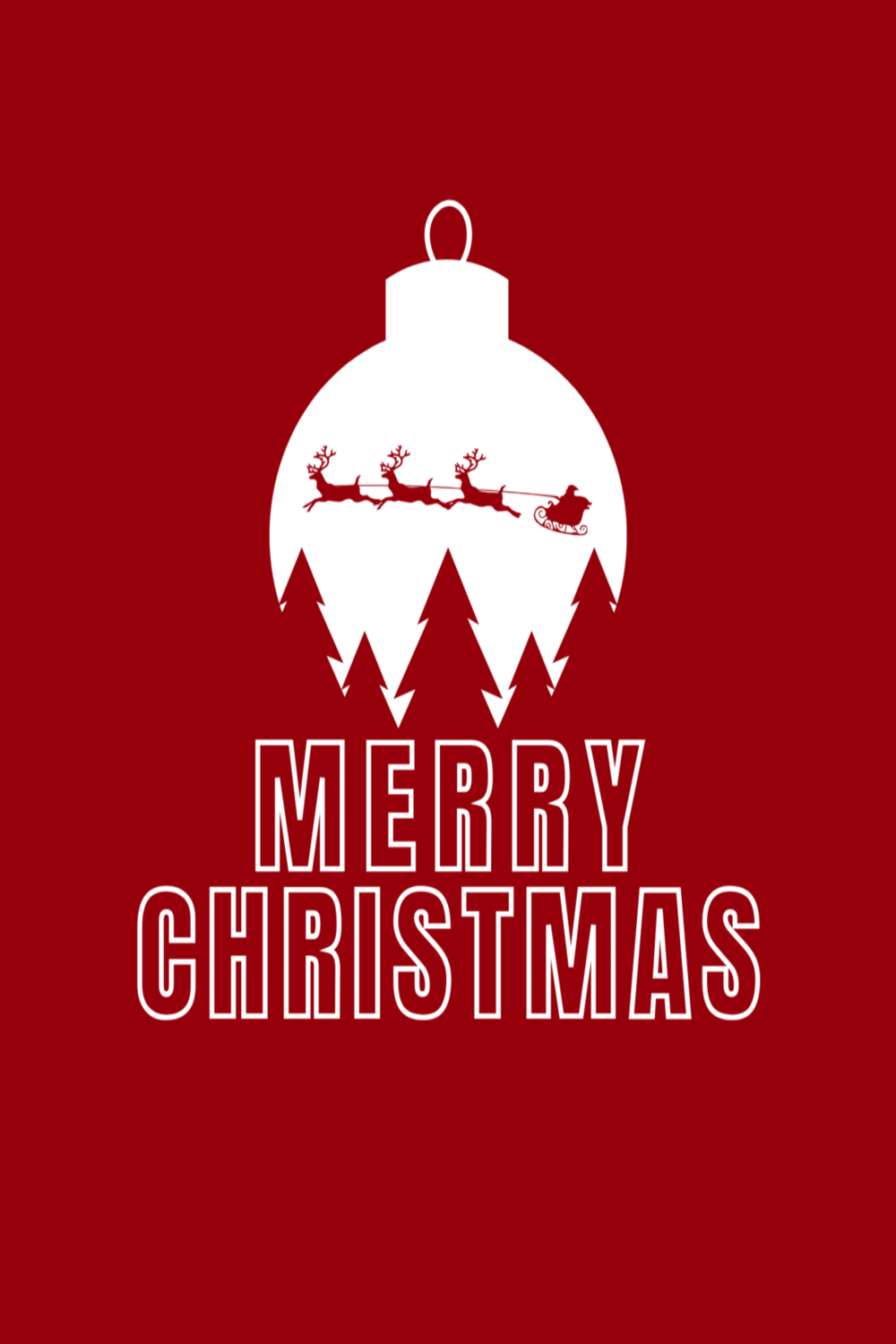 Merry Christmas t-shirt design pinterest preview image.
