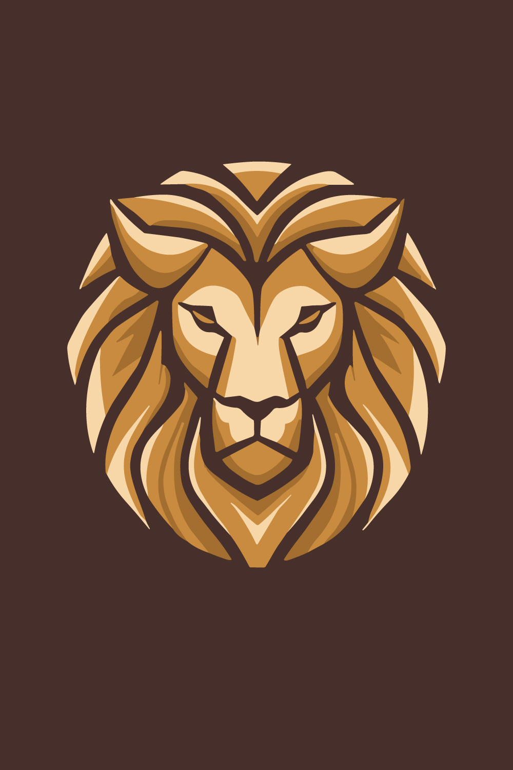 High Resoution Best Quality Lion Logo only in 20$ pinterest preview image.