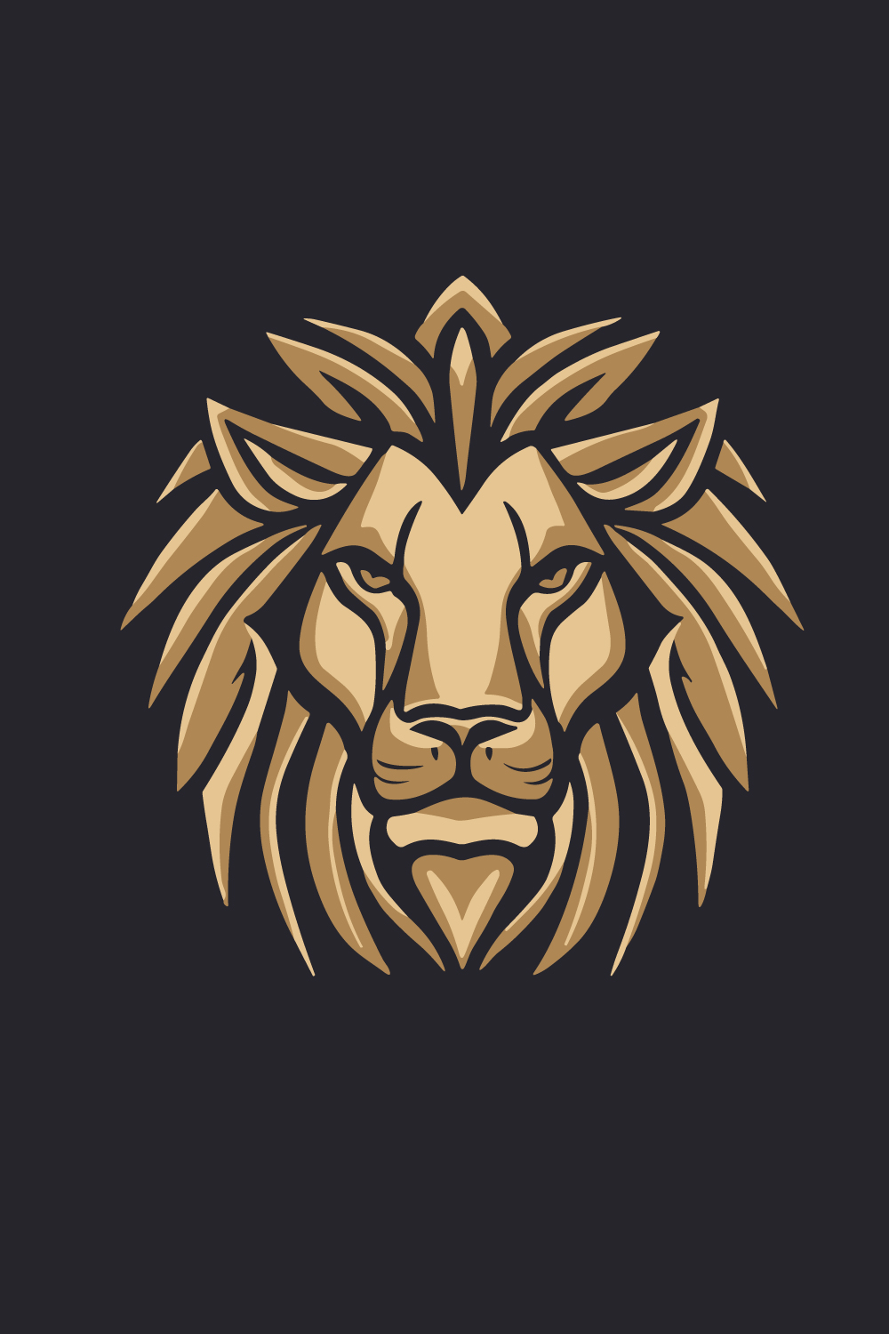 High Resolution Best Quality Lion Logo only in 20$ pinterest preview image.