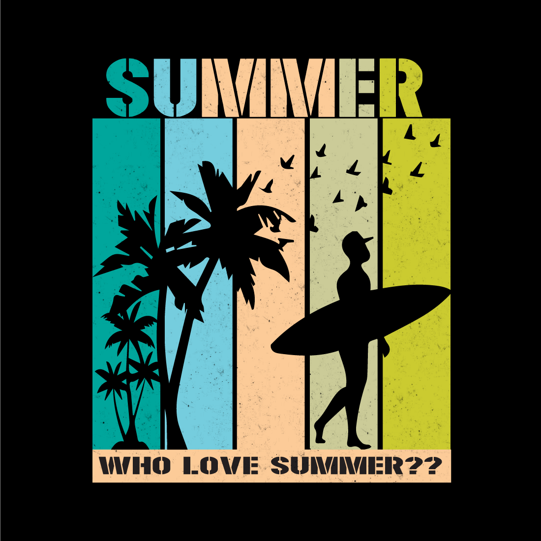 Summer t-shirt design for everyone preview image.
