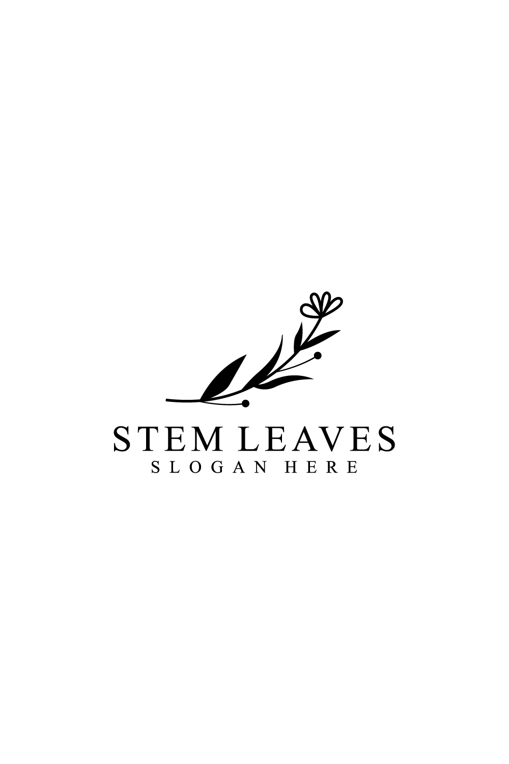stem leaf nature vector template pinterest preview image.